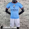 Maglie Calcio Manchester City Prima Bambini 2022 23 AK47