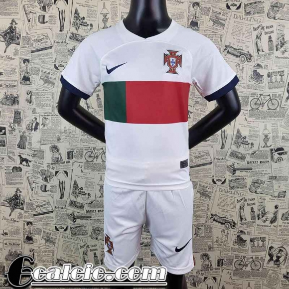 Maglie Calcio Coppa del Mondo Portogallo Seconda Bambini 2022 AK51