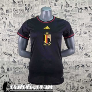 Maglie Calcio Coppa del Mondo Belgio Nero Donna 2022 23 AW22