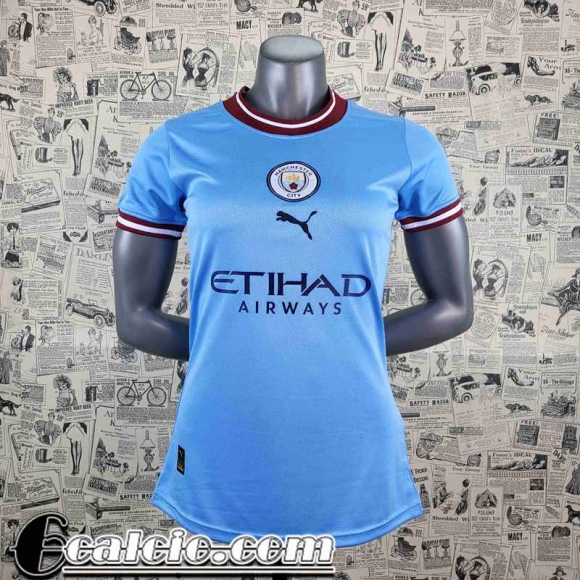 Maglie Calcio Manchester City Prima Donna 2022 23 AW37