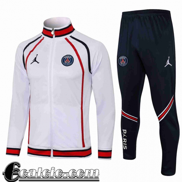 Full-Zip Giacca PSG Uomo bianca 2021 2022 JK86