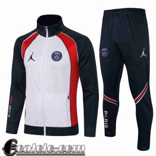 Full-Zip Giacca PSG Uomo bianca 2021 2022 JK89