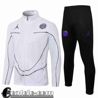 Full-Zip Giacca PSG Uomo bianca 2021 2022 JK91