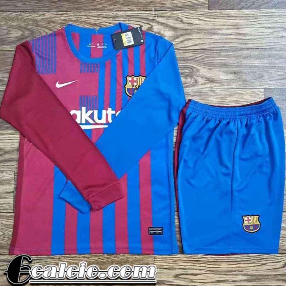 Maglia calcio Barcellona Prima Manga Larga Uomo 21 22