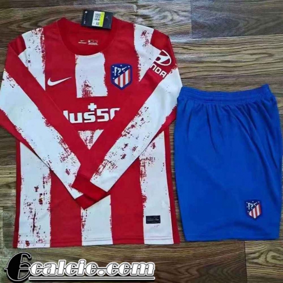 Maglia calcio Atletico Madrid Prima Manga Larga Uomo 21 22