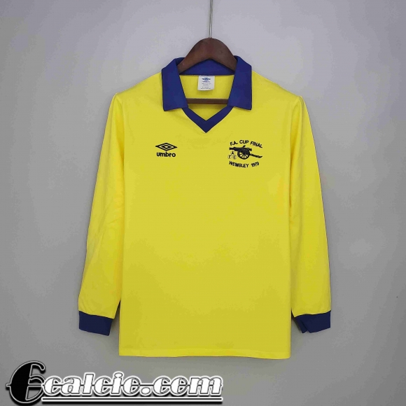 Maglia calcio Retro Arsenal Seconda Manga Larga Uomo 71/79