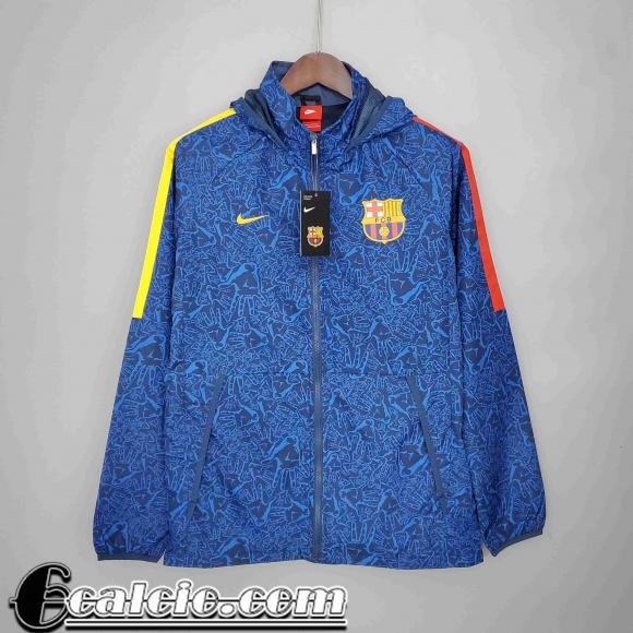 Giacca a vento Cappuccio Barcellona Uomo blu 2021 2022 KW01