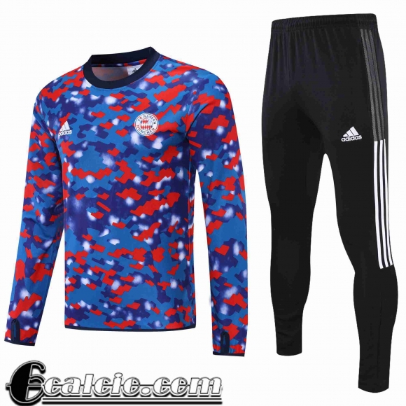 Tuta Calcio Bayern Monaco Uomo blu rosso 2021 2022 TG43