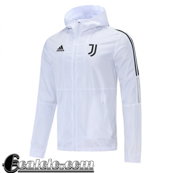 Giacca a vento Cappuccio Juventus Uomo bianca 2021 2022 WK20