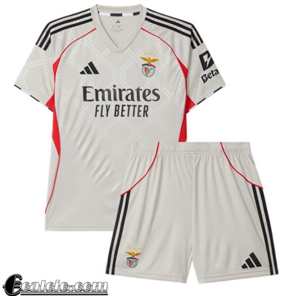 Benfica Maglia Calcio Seconda Bambini 25-26