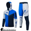 Full-Zip Giacca Cappuccio Sport blu scuro Uomo 23 24 JK783