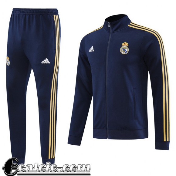 Full-Zip Giacca Real Madrid blu navy Uomo 23 24 JK735