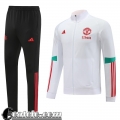 Full-Zip Giacca Manchester United Bianco Uomo 23 24 JK741