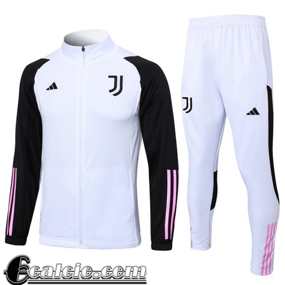 Full-Zip Giacca Juventus Bianco Uomo 23 24 JK756