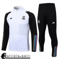 Full-Zip Giacca Real Madrid Bianco Uomo 23 24 JK758