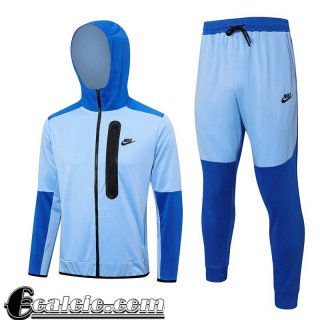 Full-Zip Giacca Cappuccio Sport cielo blu Uomo 23 24 JK764