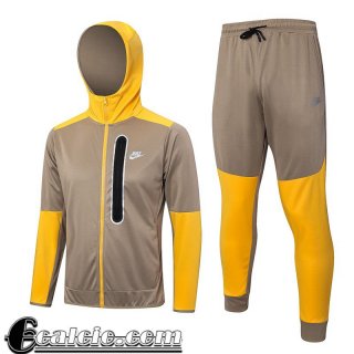 Full-Zip Giacca Cappuccio Sport Cachi Uomo 23 24 JK771