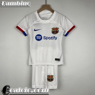 Maglie Calcio Barcellona Seconda Bambini 23 24 MK30