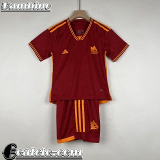 Maglie Calcio Roma Prima Bambini 23 24 MK51