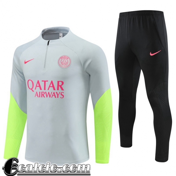 Tute Calcio PSG grigio chiaro Uomo 23 24 TG846