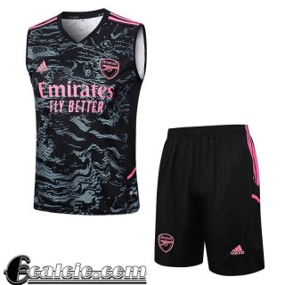 Tute Calcio Senza maniche Arsenal nero Uomo 23 24 TG879