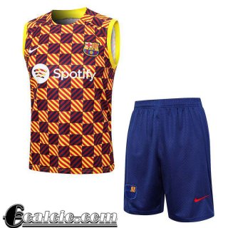 Tute Calcio Senza maniche Barcellona arancia Uomo 23 24 TG884