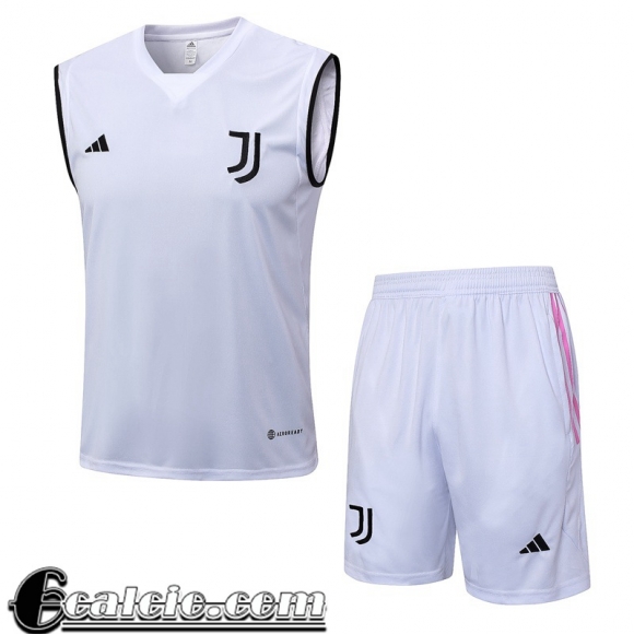 Tute Calcio Senza maniche Juventus Bianco Uomo 23 24 TG891