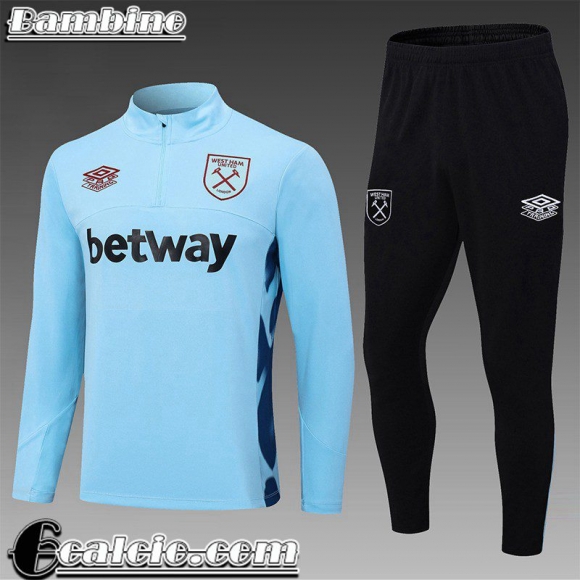 Tute Calcio West Ham blu Bambini 23 24 TK632