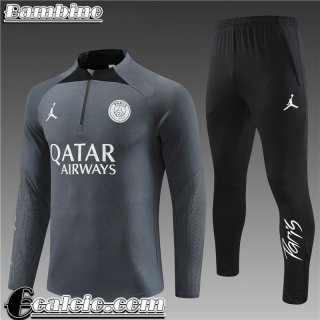 Tute Calcio PSG grigio Bambini 23 24 TK637