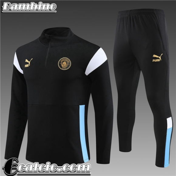 Tute Calcio Manchester City nero Bambini 23 24 TK640