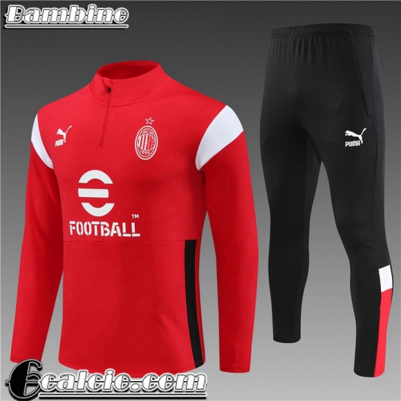 Tute Calcio AC Milan rosso Bambini 23 24 TK645