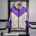 Giacca a vento Real Madrid bianco viola Uomo 23 24 WK516