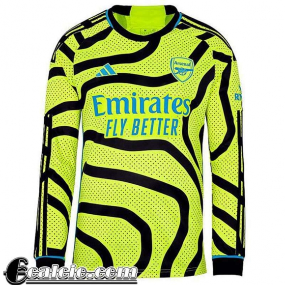 Maglie Calcio Arsenal Seconda Uomo Manga Larga 23 24