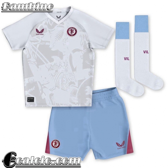 Maglie Calcio Aston Villa Seconda Bambini 23 24