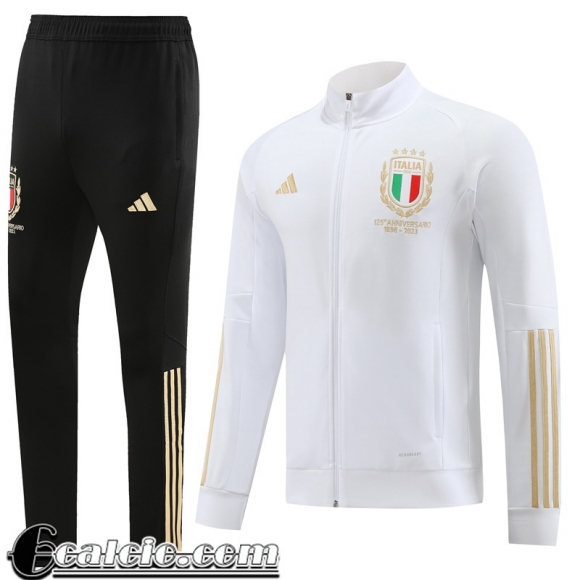 Full-Zip Giacca Italia Bianco Uomo 23 24 JK794