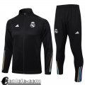 Full-Zip Giacca Real Madrid nero Uomo 23 24 JK799