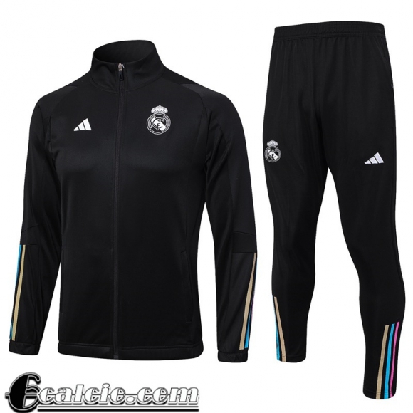 Full-Zip Giacca Real Madrid nero Uomo 23 24 JK799