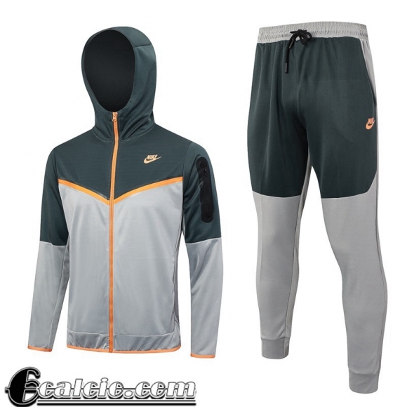 Full-Zip Giacca Cappuccio Sport grigio Uomo 23 24 JK802
