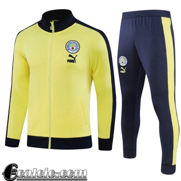 Full-Zip Giacca Manchester City GIALLO Uomo 23 24 JK809