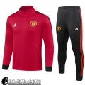 Full-Zip Giacca Manchester United rosso Uomo 23 24 JK815 Full-Zip Giacca Manchester United rosso Uomo 23 24 JK815