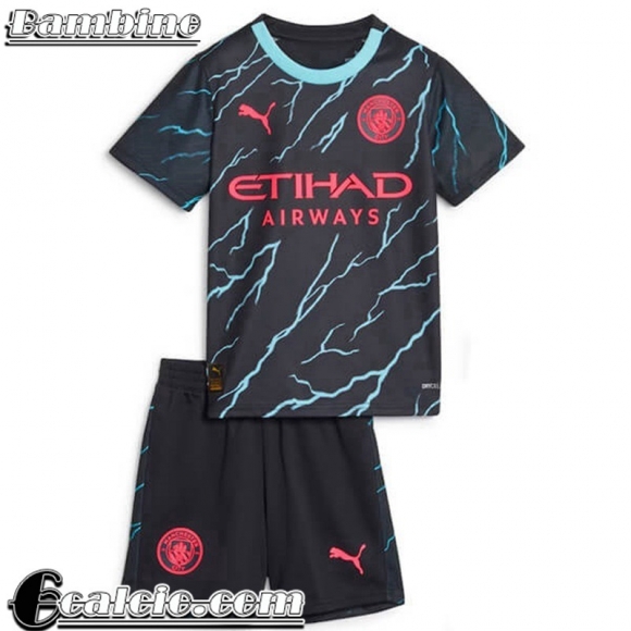 Maglie Calcio Manchester City Terza Bambini 23 24