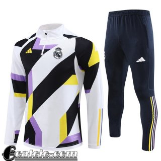 Tute Calcio Real Madrid bianco nero Uomo 23 24 TG916