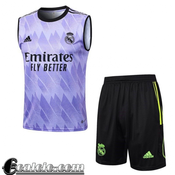 Tute Calcio Senza maniche Real Madrid Viola Uomo 23 24 TG937