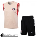 Tute Calcio Senza maniche Sao Paulo rosa Uomo 23 24 TG949