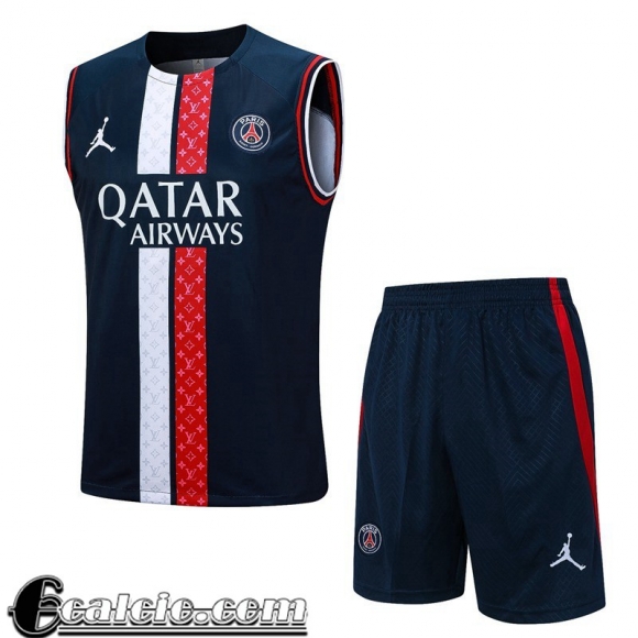 Tute Calcio Senza maniche PSG blu Uomo 23 24 TG958