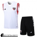 Tute Calcio Senza maniche Sao Paulo Bianco Uomo 23 24 TG963