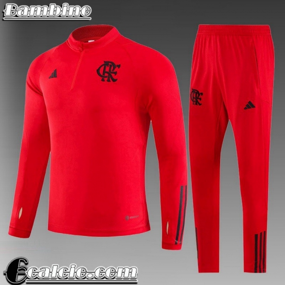 KIT: Tute Calcio Flamengo rosso Bambini 23 24 TK703