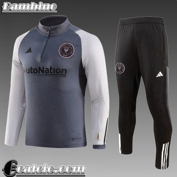 KIT: Tute Calcio Inter Miami grigio Bambini 23 24 TK711