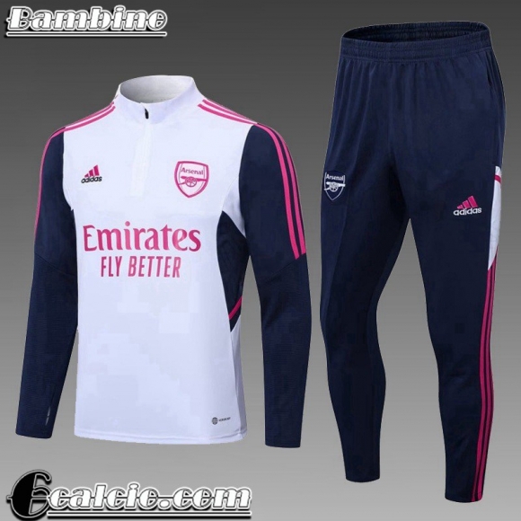 KIT: Tute Calcio Arsenal Bianco Bambini 23 24 TK664