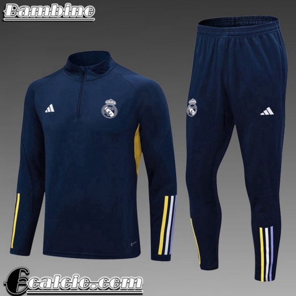 KIT: Tute Calcio Real Madrid blu navy Bambini 23 24 TK667